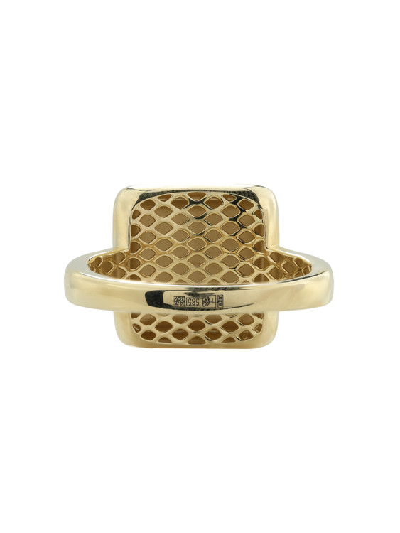 Кольцо из лимонного золота