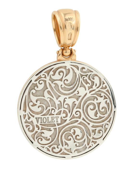 Подвеска из золота c эмаль