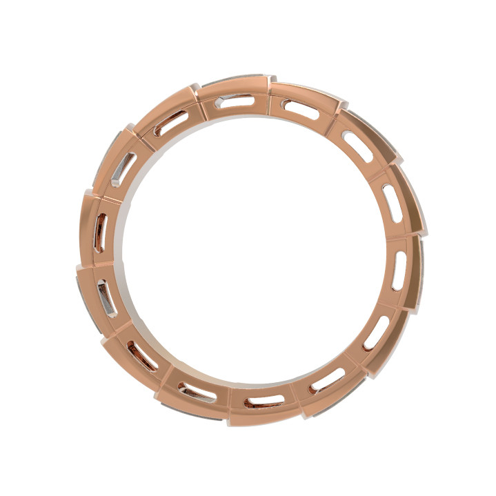 Кольцо из золота c малахитом