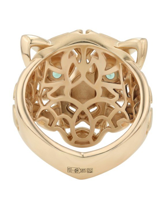 Кольцо из золота c изумрудом и рубином