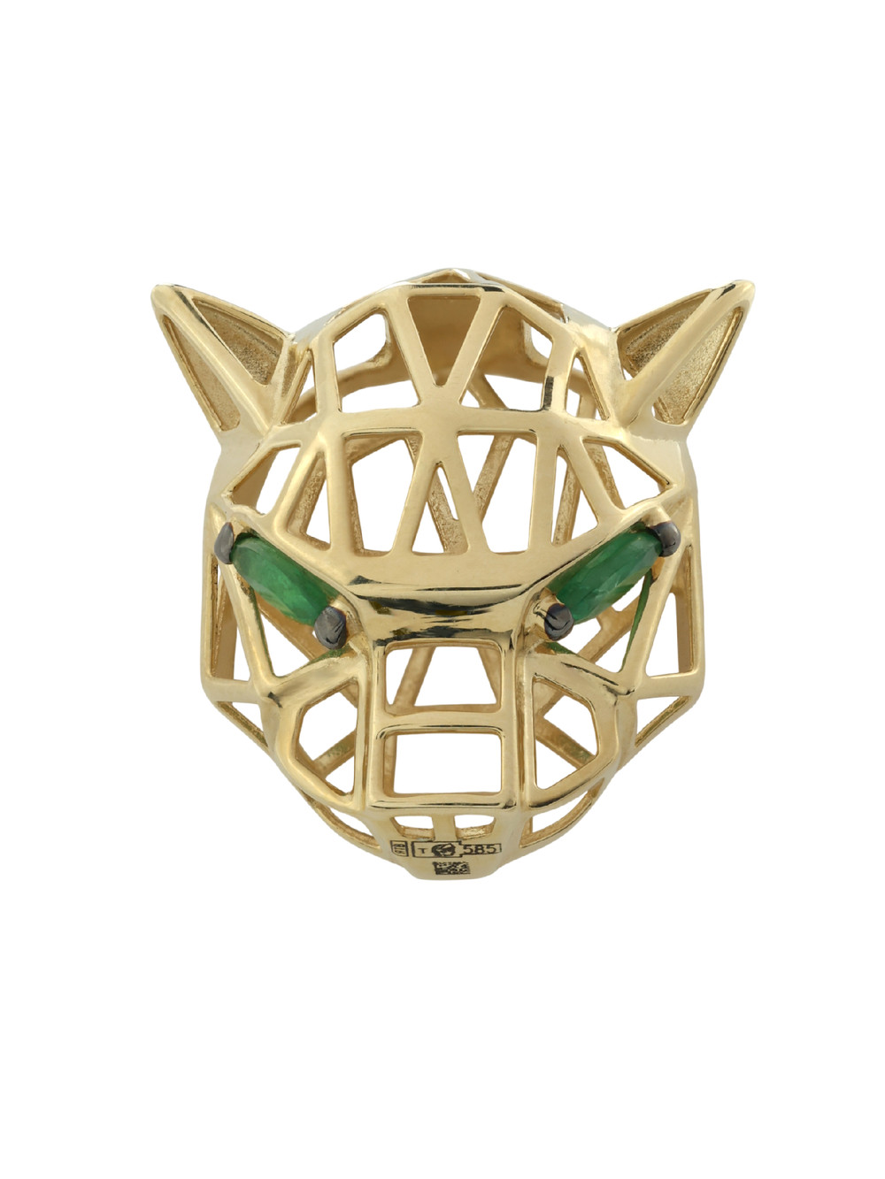 Подвеска из лимонного золота c изумрудом