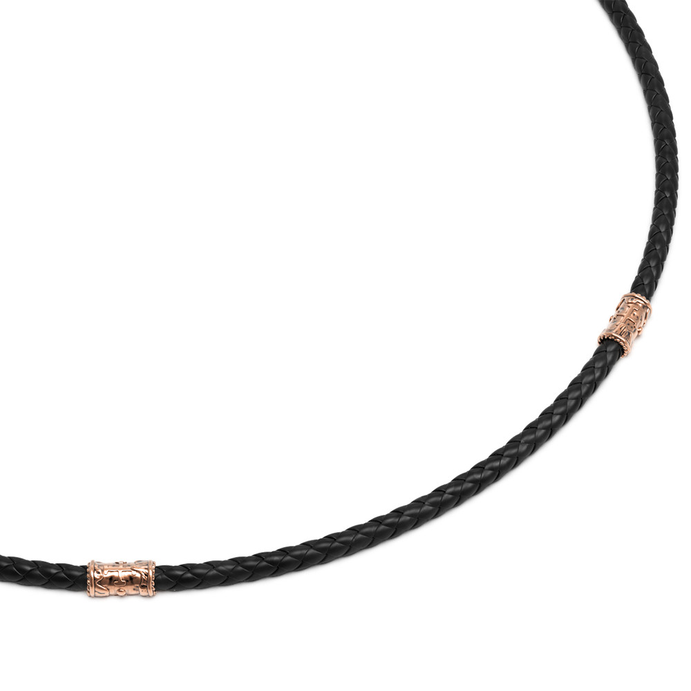 Шнурок кожаный из золота c кожаным шнурком