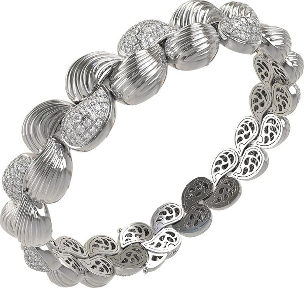 Браслет из белого золота c бриллиантами