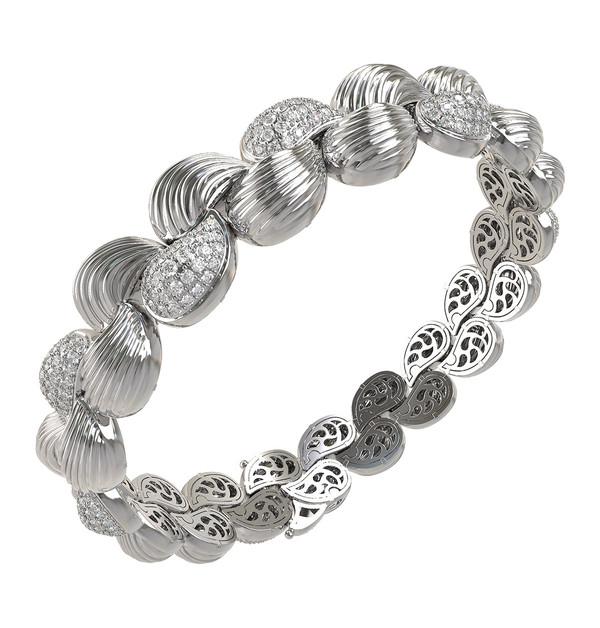 Браслет из белого золота c бриллиантами