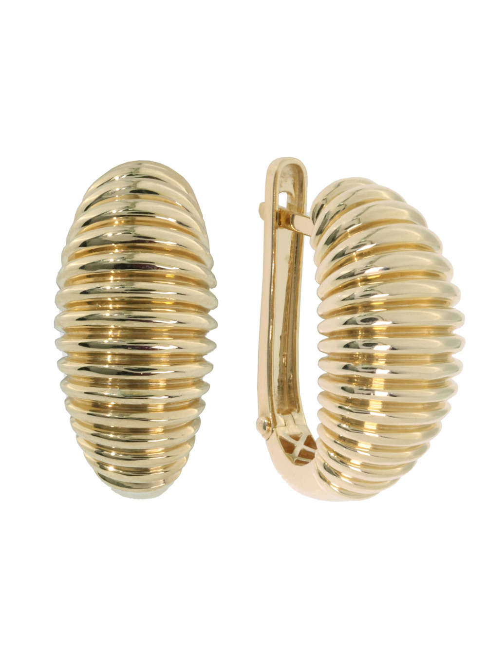 Серьги из лимонного золота