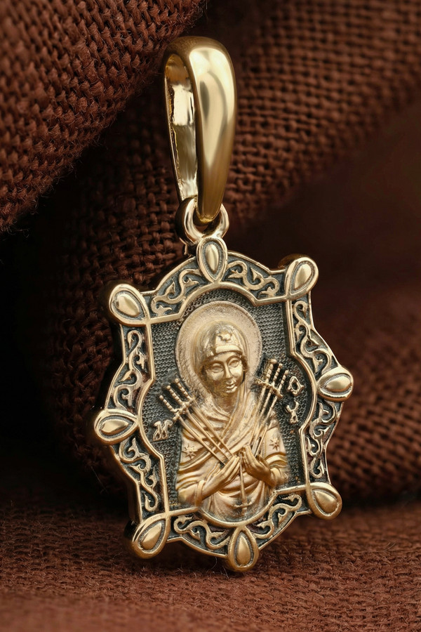 Образок из лимонного золота