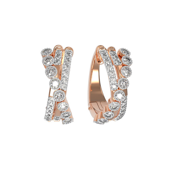 Серьги из золота c бриллиантами