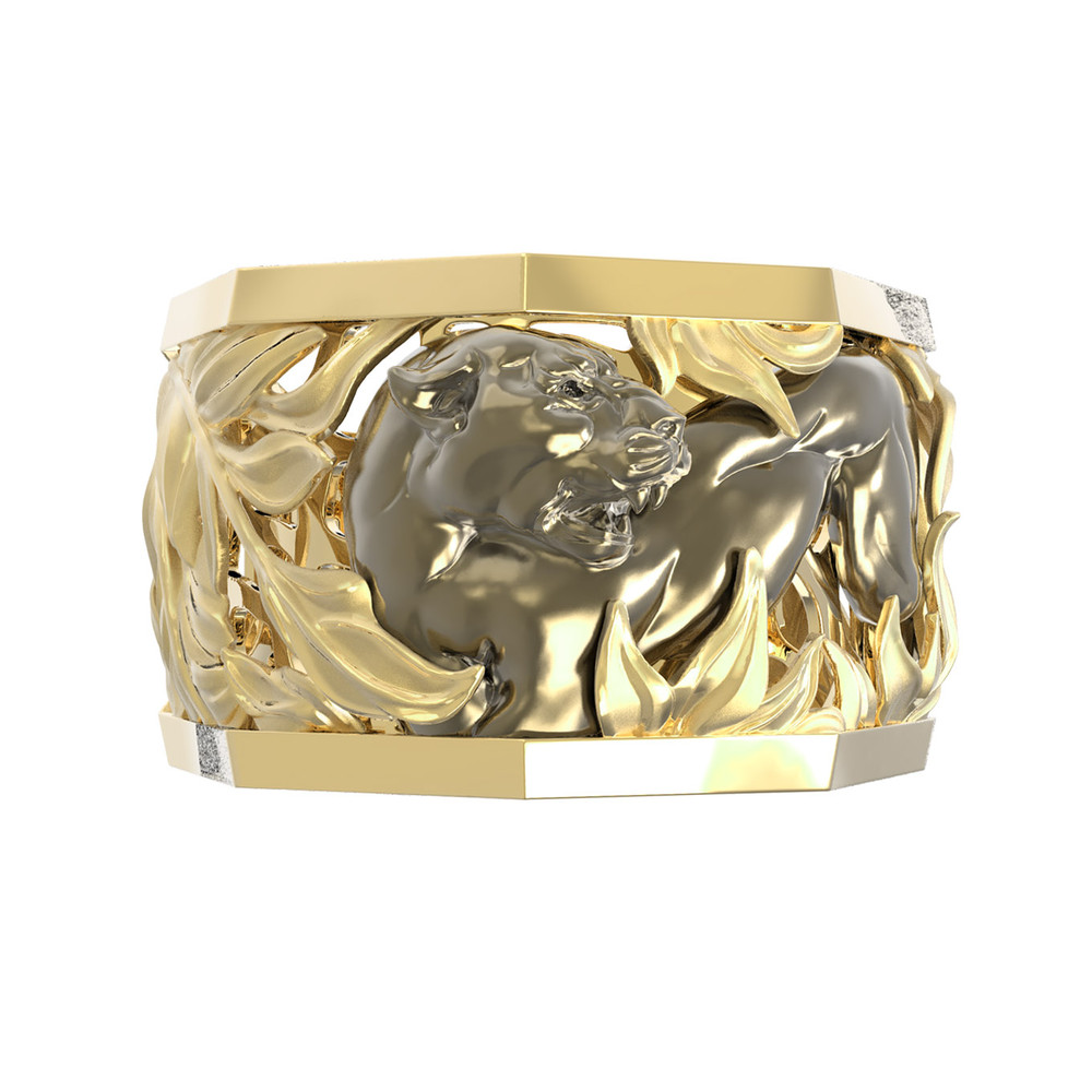 Кольцо из лимонного золота