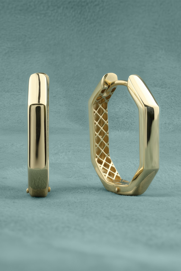 Серьги из лимонного золота