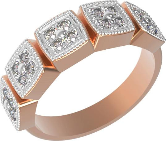 Кольцо из золота c бриллиантами