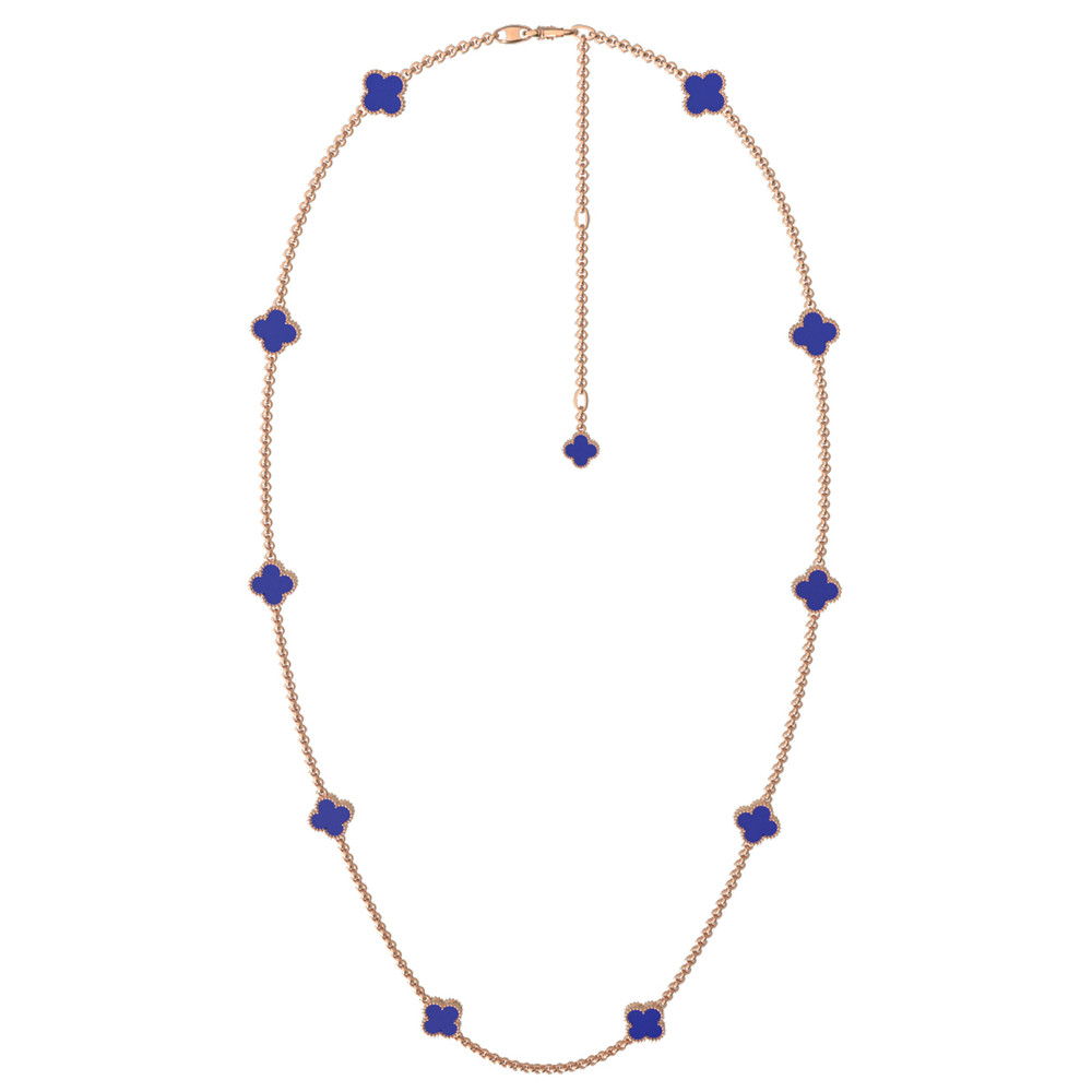 Колье из золота c лазуритом