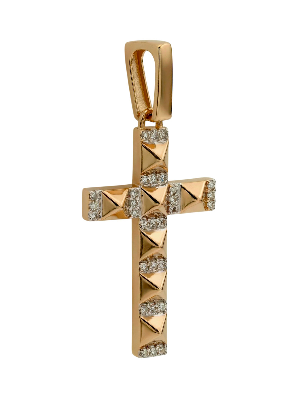Крест из золота c бриллиантами