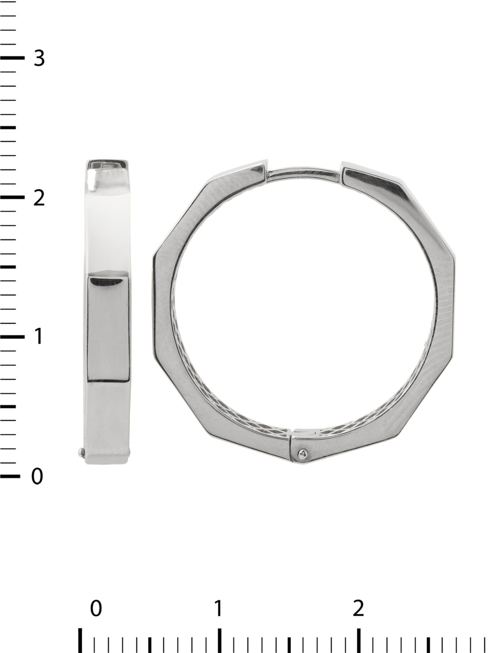 Серьги из белого золота