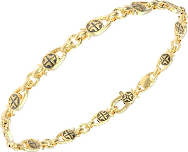 Браслет из лимонного золота