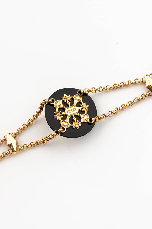 Браслет из золота c ониксом