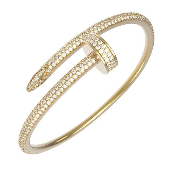 Браслет из лимонного золота c бриллиантами