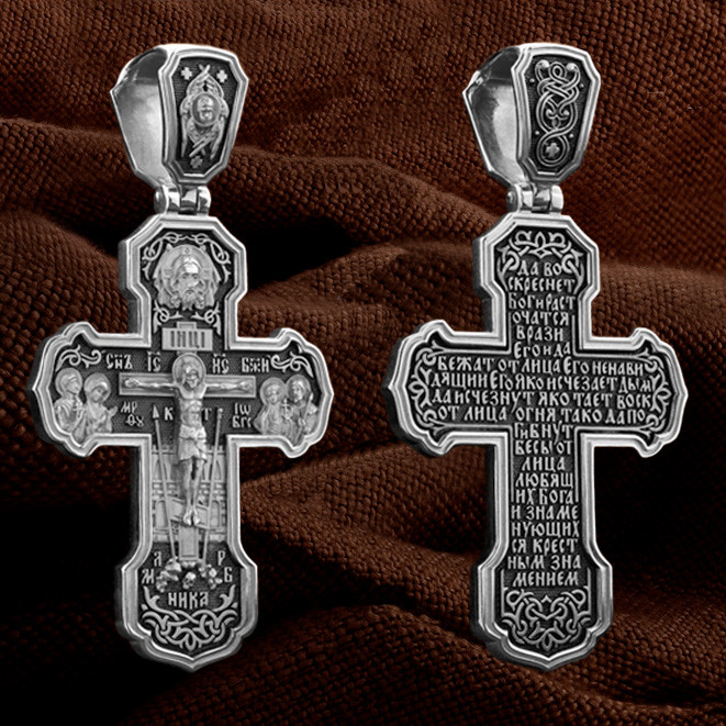 Крест из белого золота