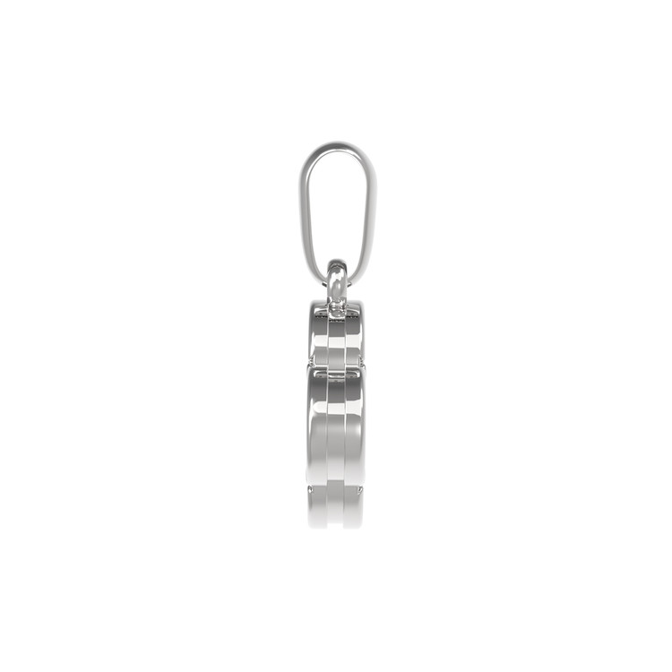 Подвеска из белого золота c ониксом