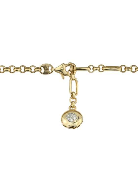 Браслет из лимонного золота c бриллиантами