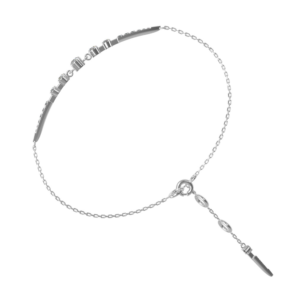 Браслет из белого золота c бриллиантами