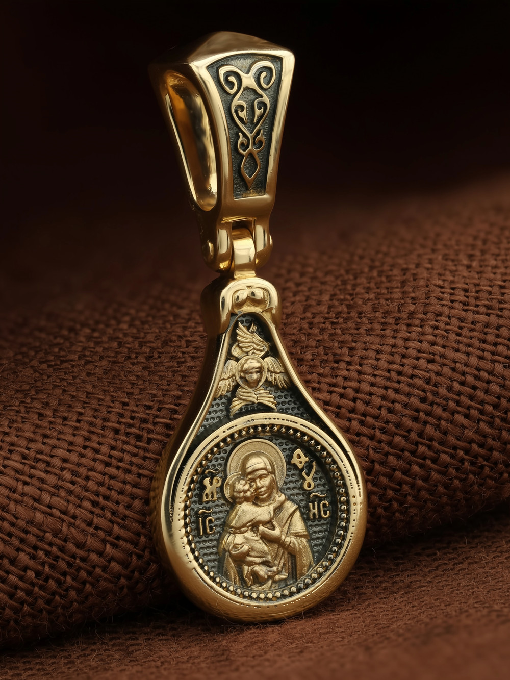 Образок из лимонного золота