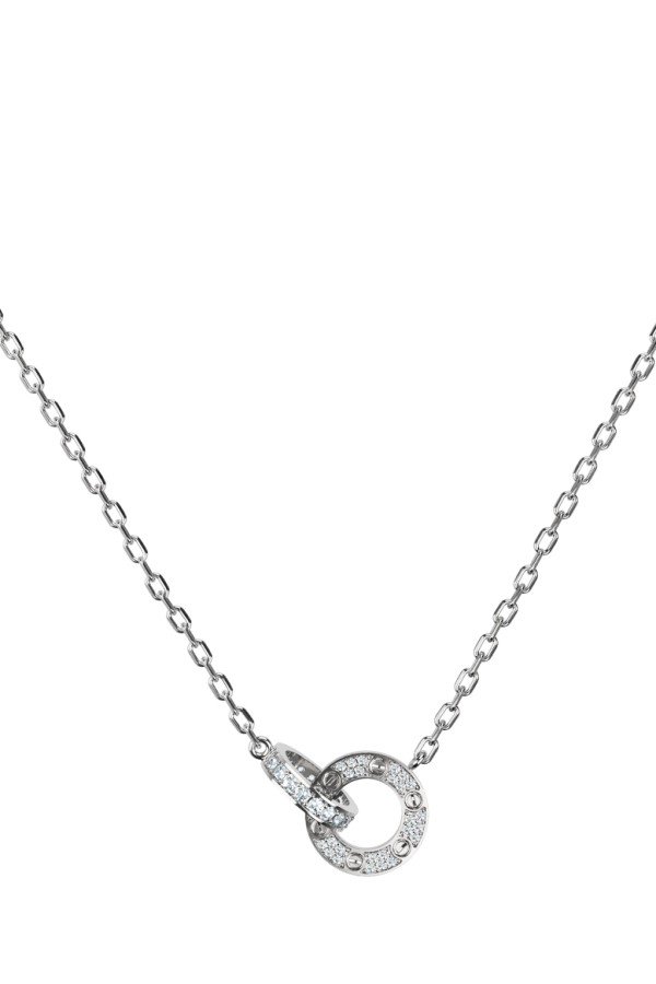 Колье из белого золота c бриллиантами