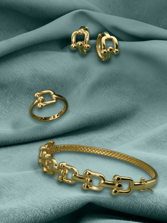 Серьги из лимонного золота