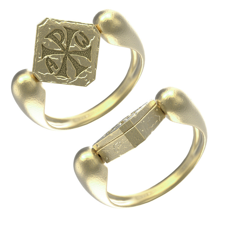 Кольцо из лимонного золота