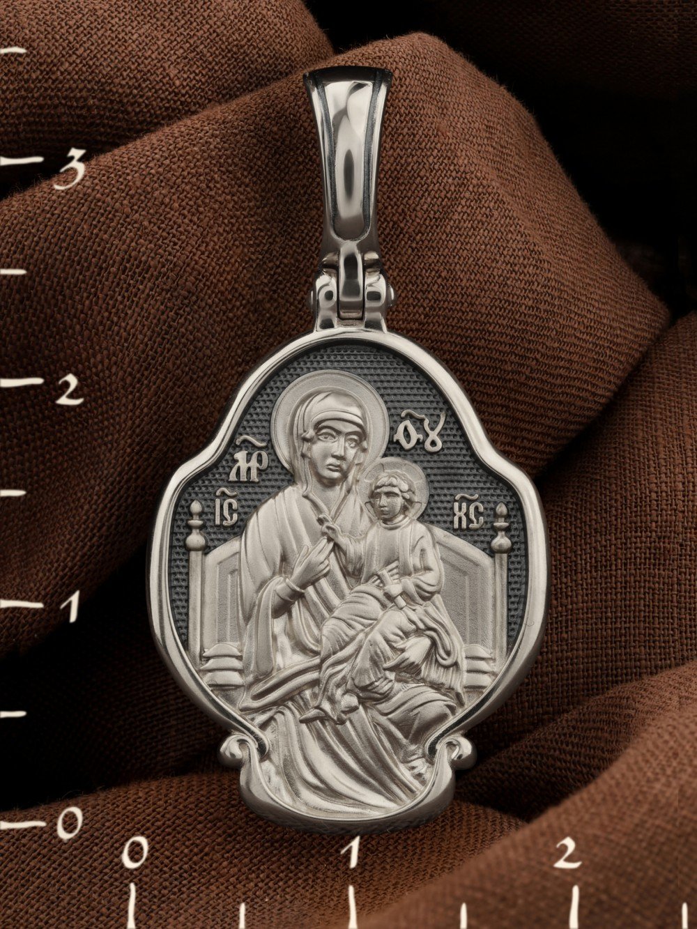 Образок из белого золота