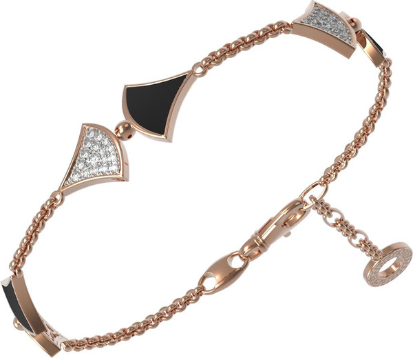 Браслет из золота c бриллиантами и ониксом