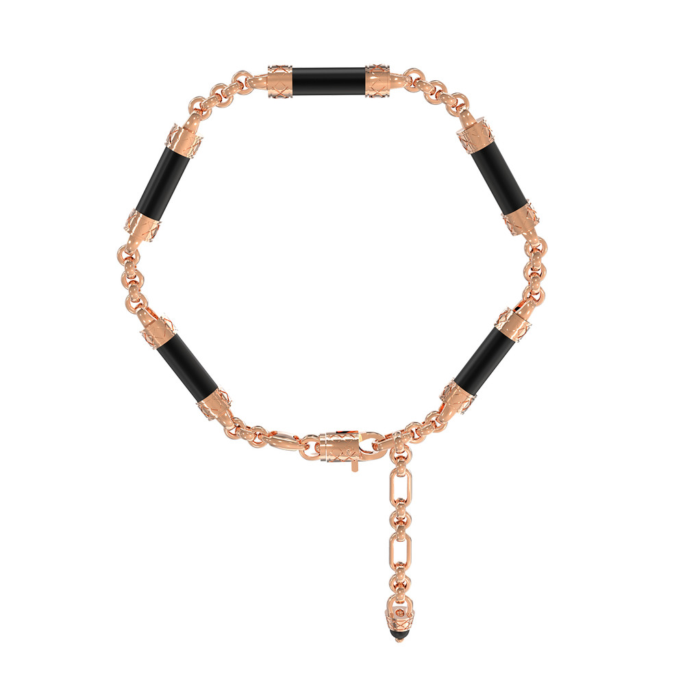 Браслет из золота c ониксом