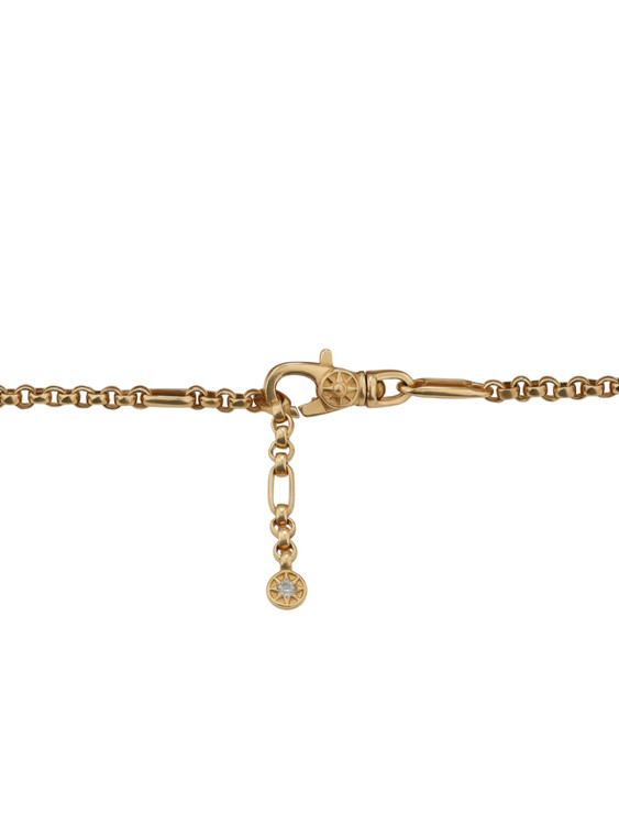 Браслет из золота c бриллиантами, ониксом и перламутром