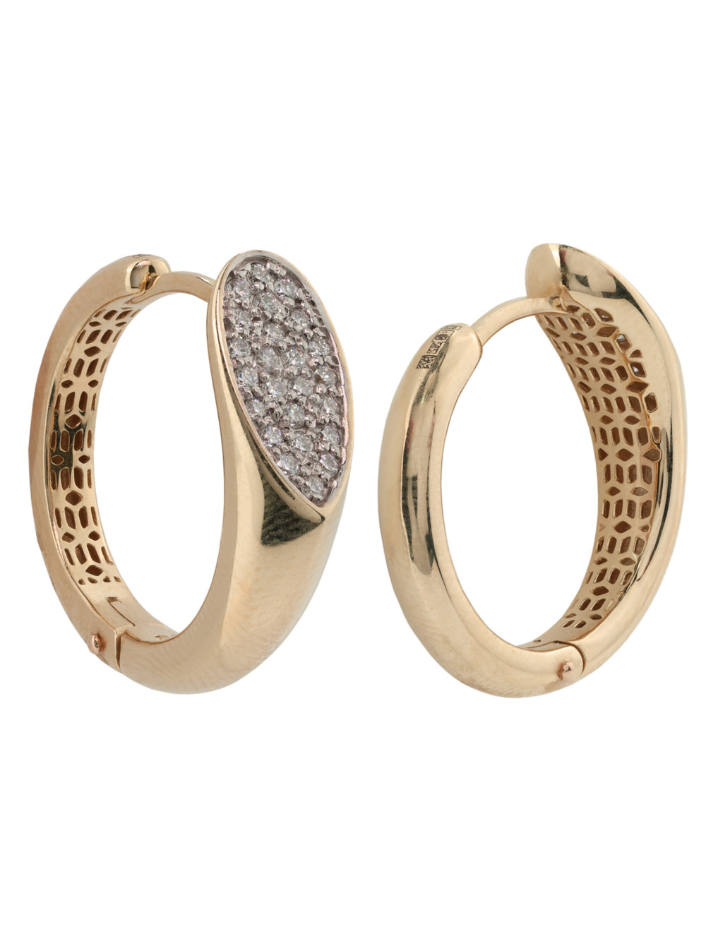 Серьги из золота c бриллиантами