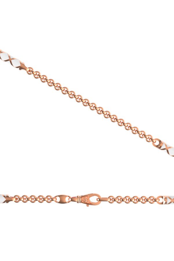 Цепь из золота c эмаль