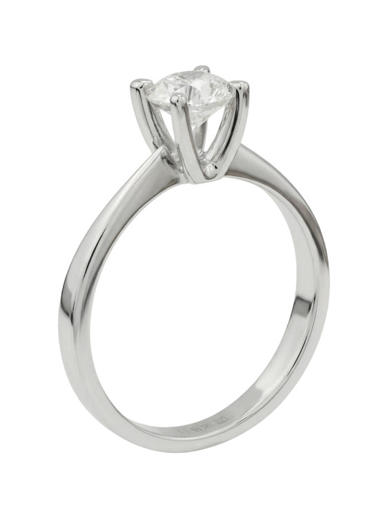 Кольцо из белого золота c бриллиантами