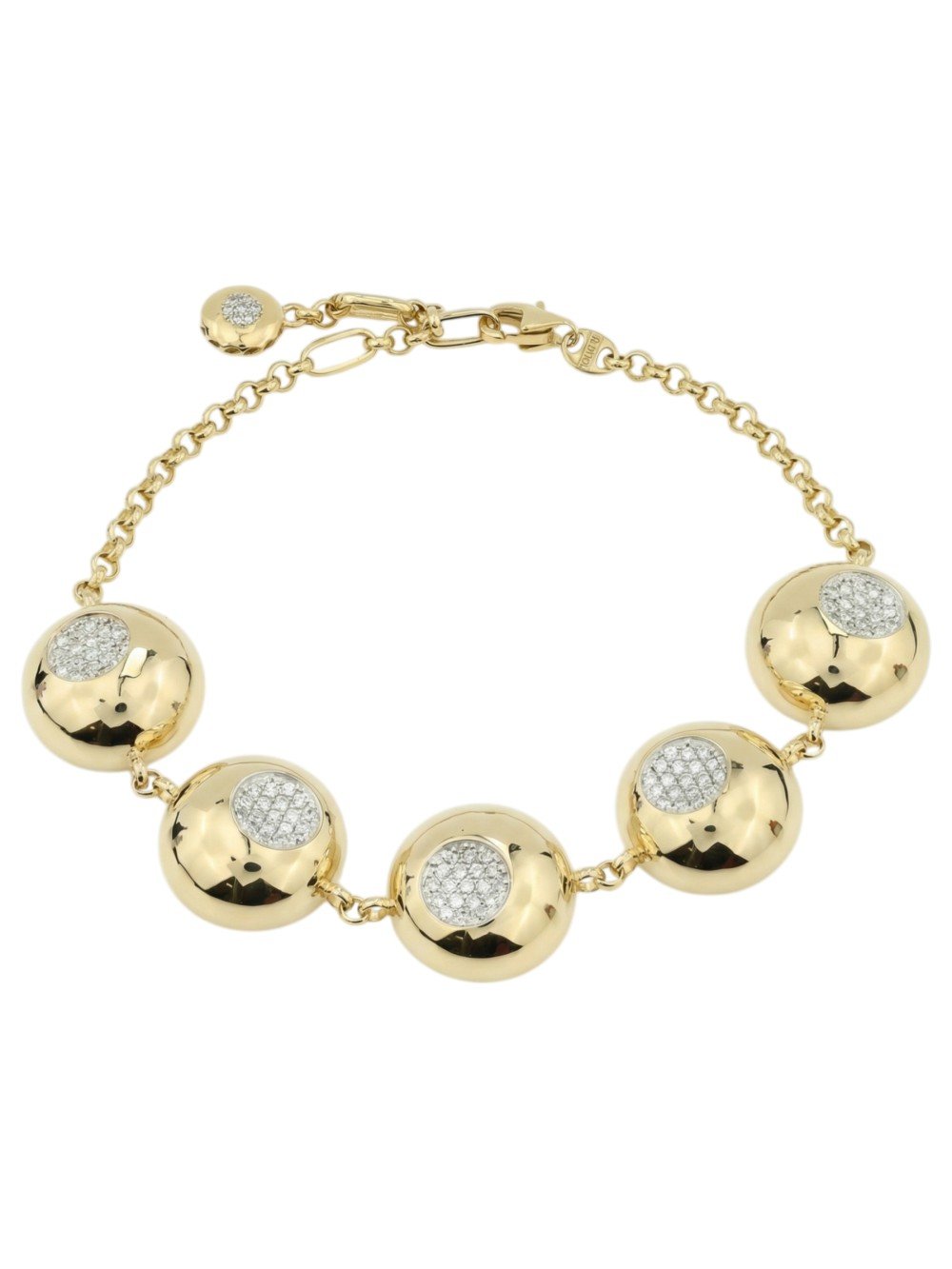 Браслет из лимонного золота c бриллиантами