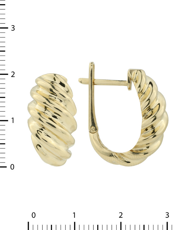 Серьги из лимонного золота