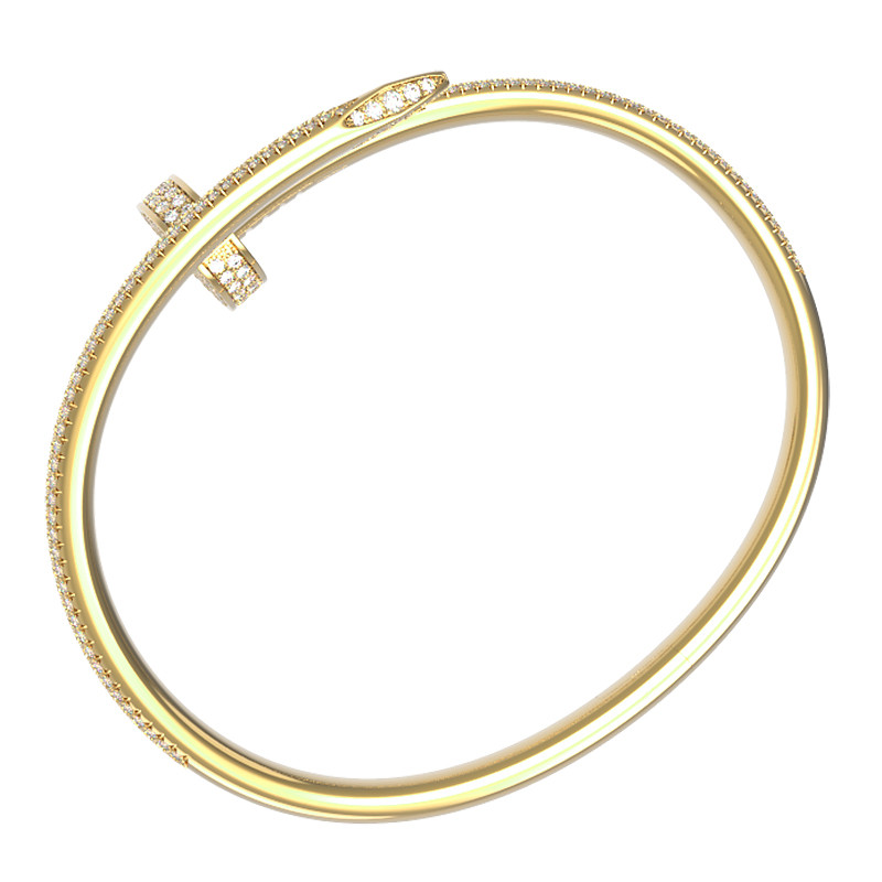 Браслет из лимонного золота c бриллиантами