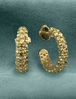 Серьги из лимонного золота 585 пробы