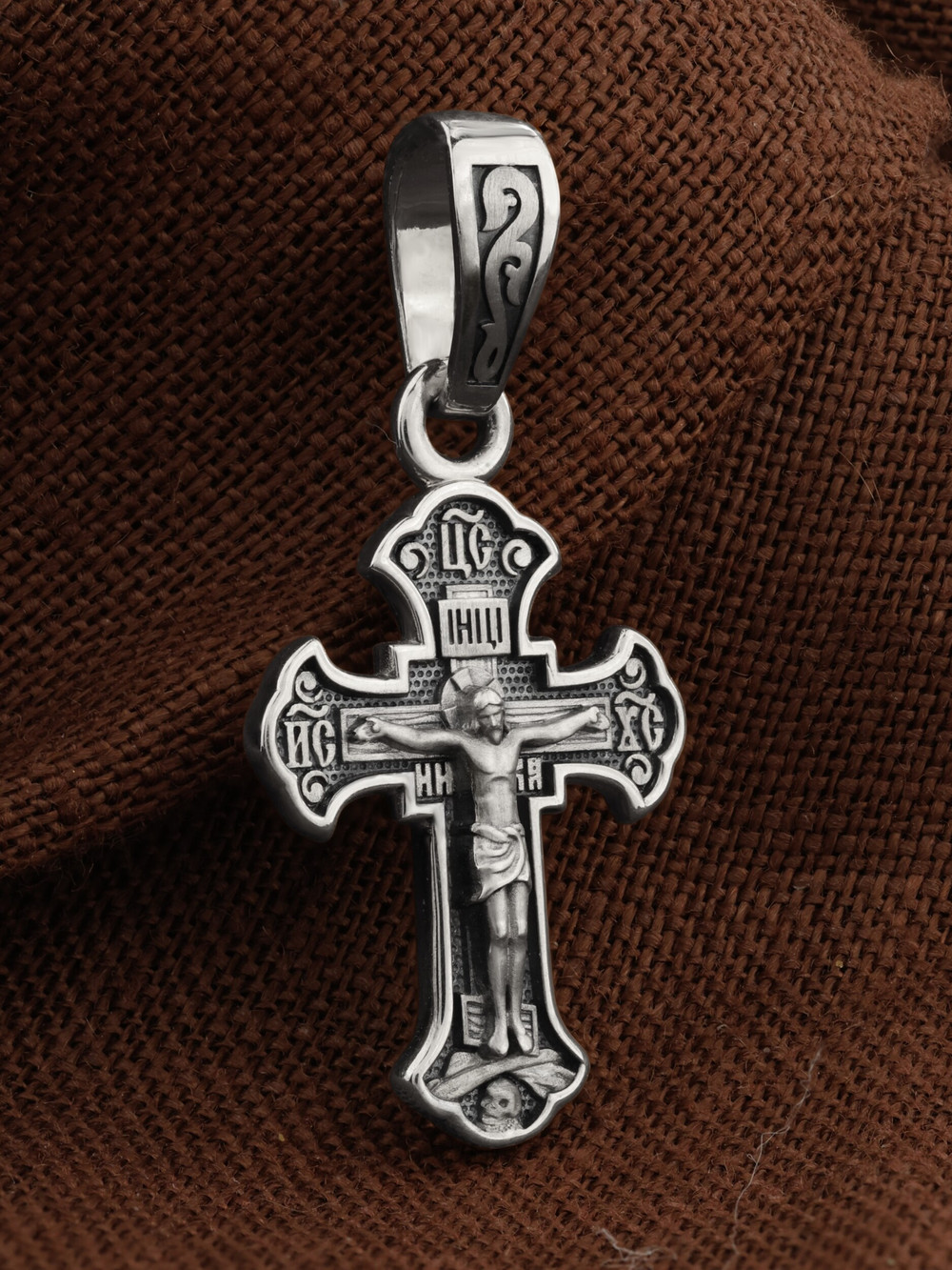 Крест из белого золота