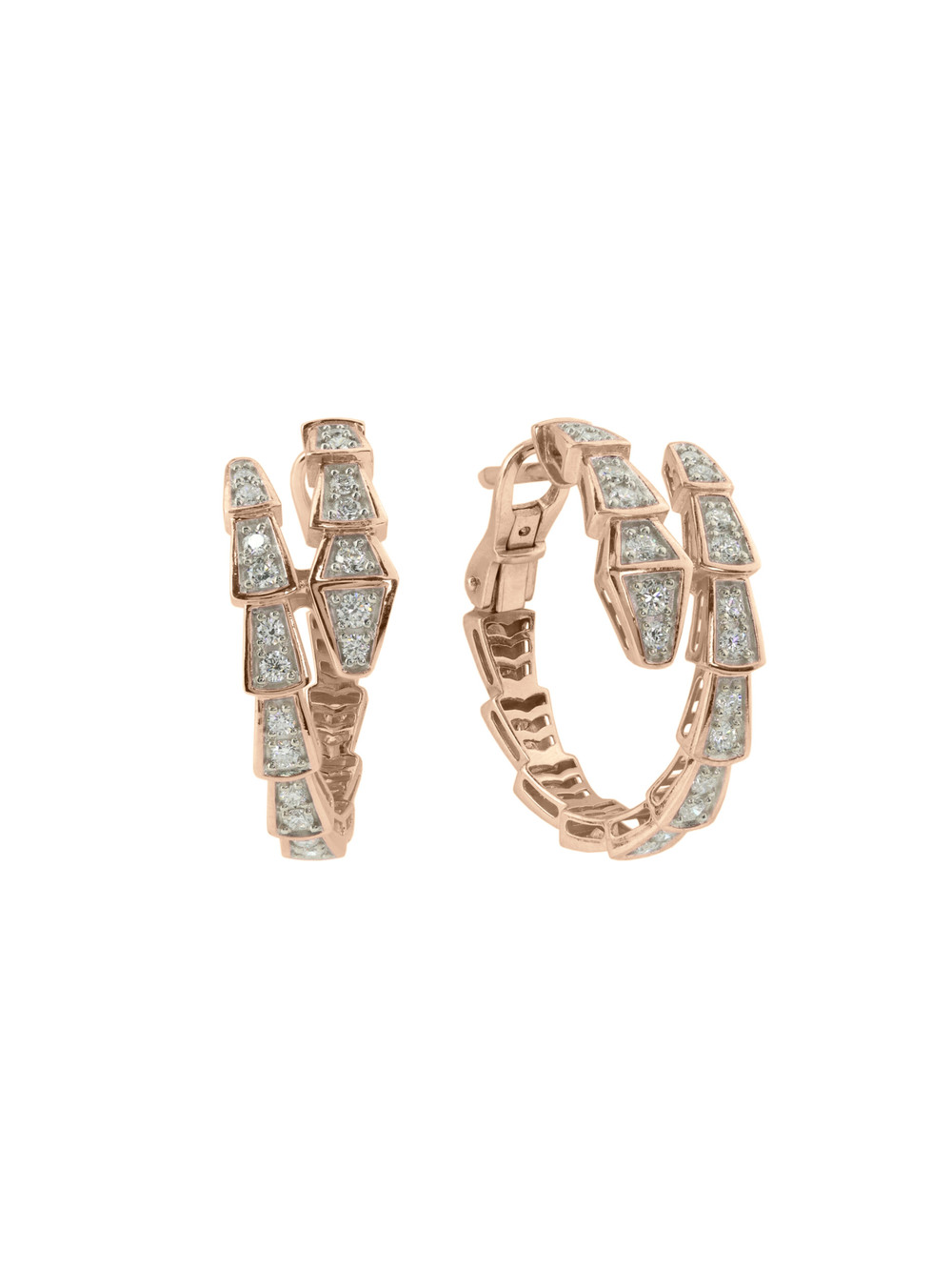 Серьги из золота c бриллиантами