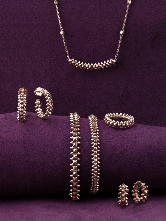 Кольцо из розового золота