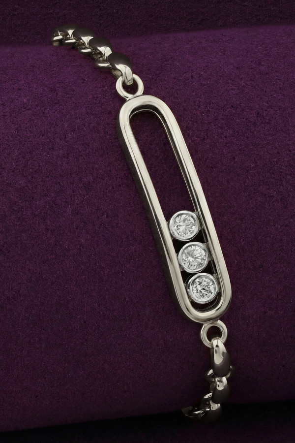 Браслет из белого золота c бриллиантами