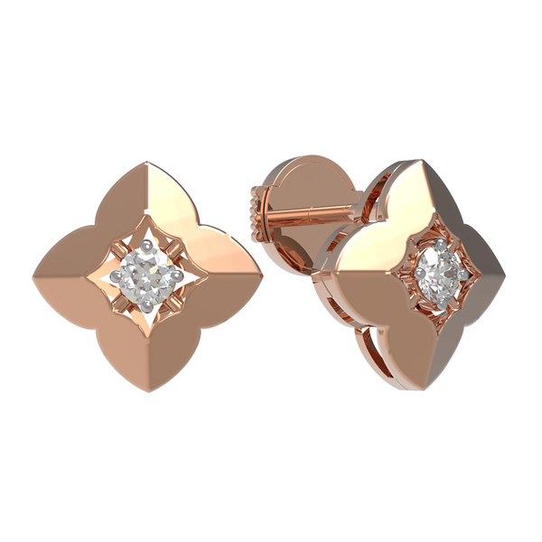 Серьги из золота c бриллиантами