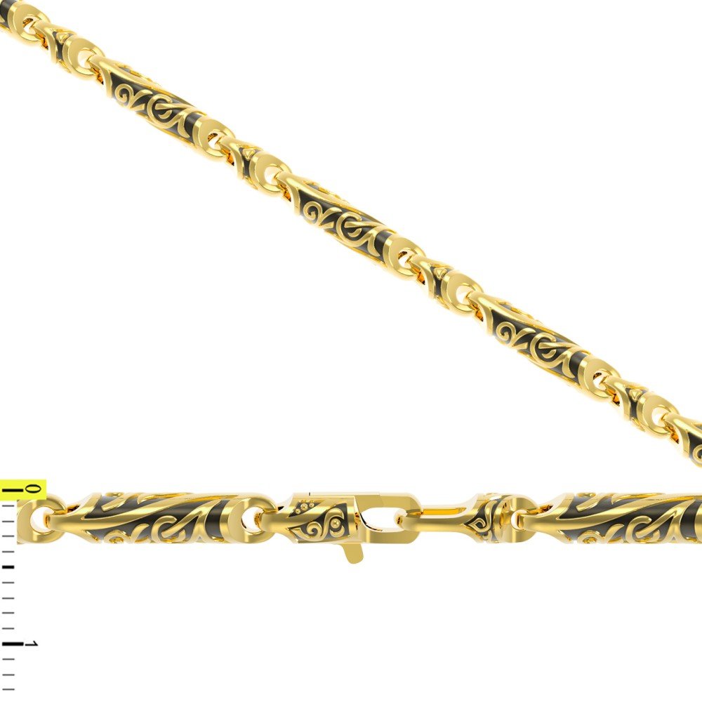 Цепь из лимонного золота