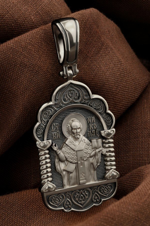 Образок из белого золота