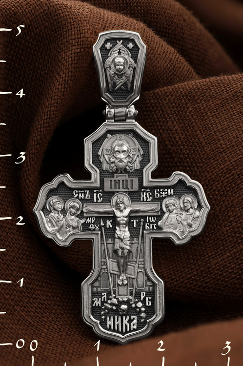 Крест из белого золота