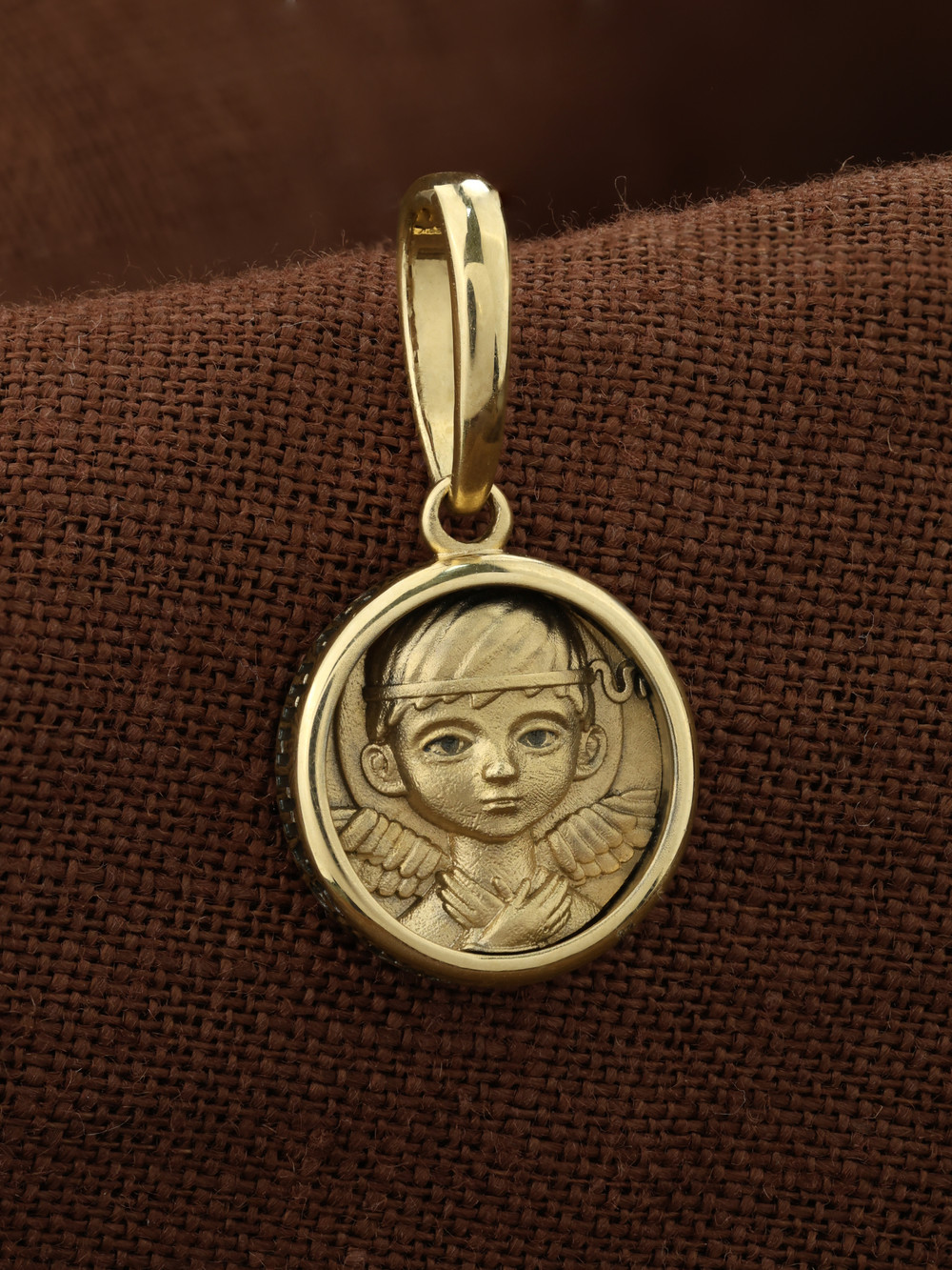 Образок из лимонного золота