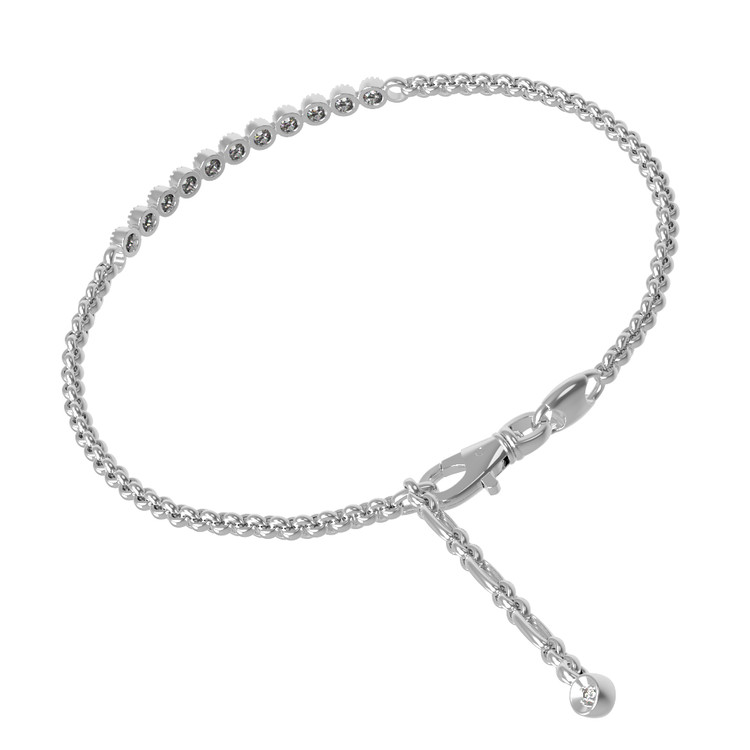 Браслет из белого золота c бриллиантами