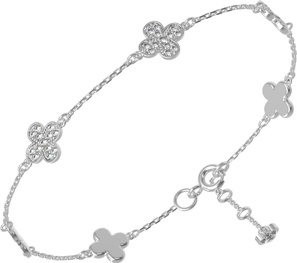 Браслет из белого золота c бриллиантами